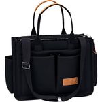 bolsa tote transversal media kyalou preto a-bi