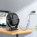 mini ventilador mesa usb 10000mah preto a-mbi