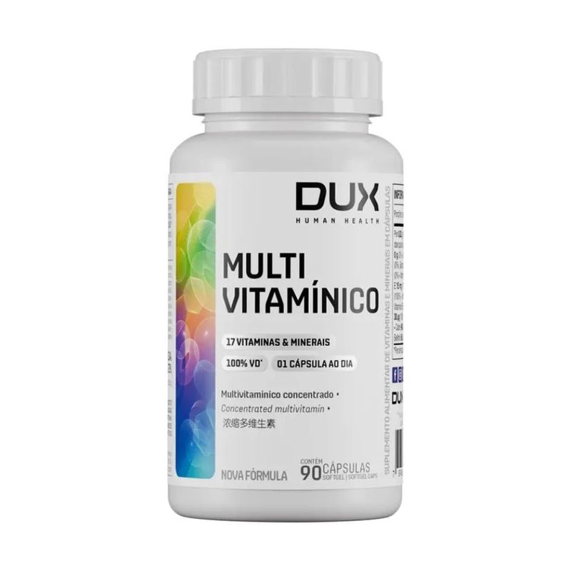 multivitamínico 90 cápsulas dux nutrition (mp)