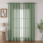 cortina owenie 107 x 137cm verde a-mbi