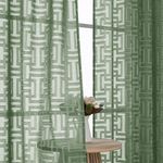 cortina owenie 107 x 137cm verde a-mbi