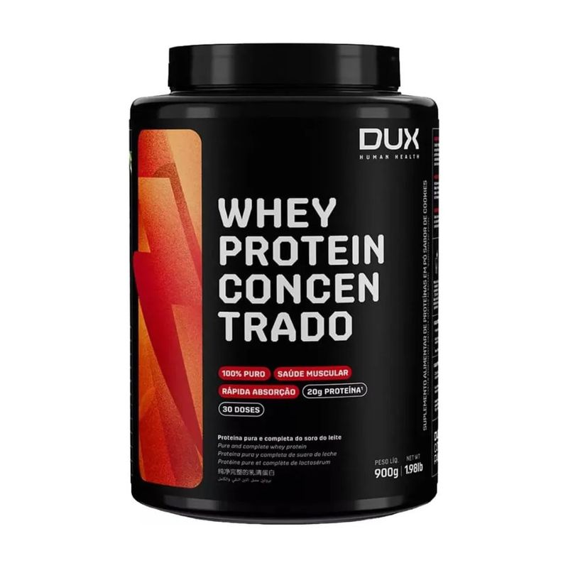 suplemento alimentar whey protein concentrado dux nutrition pote 900g doce de leite (mp)