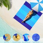 tapete impermeavel bydoll 10x9" de praia azul a-mbi