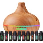 conjunto difusor pure daily 10 oleos marrom a-mbi