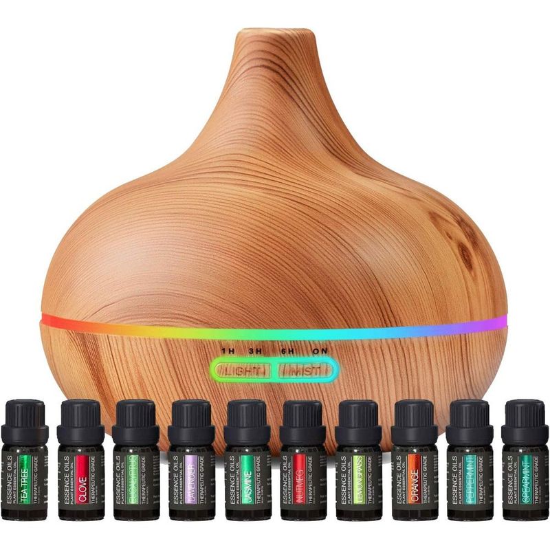 conjunto difusor pure daily 10 oleos marrom a-mbi