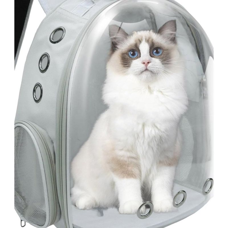 mochila para pet transporte geerduo cinza a-mbi