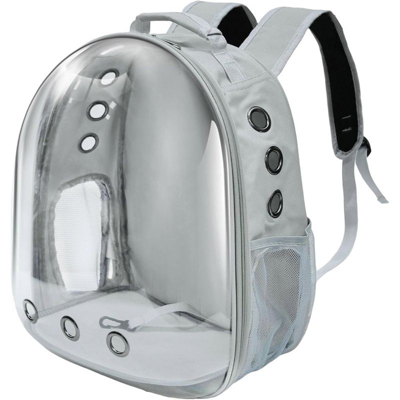 mochila para pet transporte geerduo cinza a-mbi