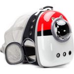 mochila para pet transporte lairies pokemon vermelho a-mbi