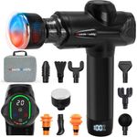 pistola massagem portatil 20 niveis musclebuddy preto a-mbi