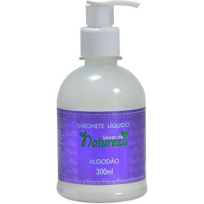 sabonete líquido aromática seivas da natureza algodão 300ml