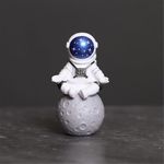 conjunto de 4 estátuas ni-jasw astronautas branco a-mbi