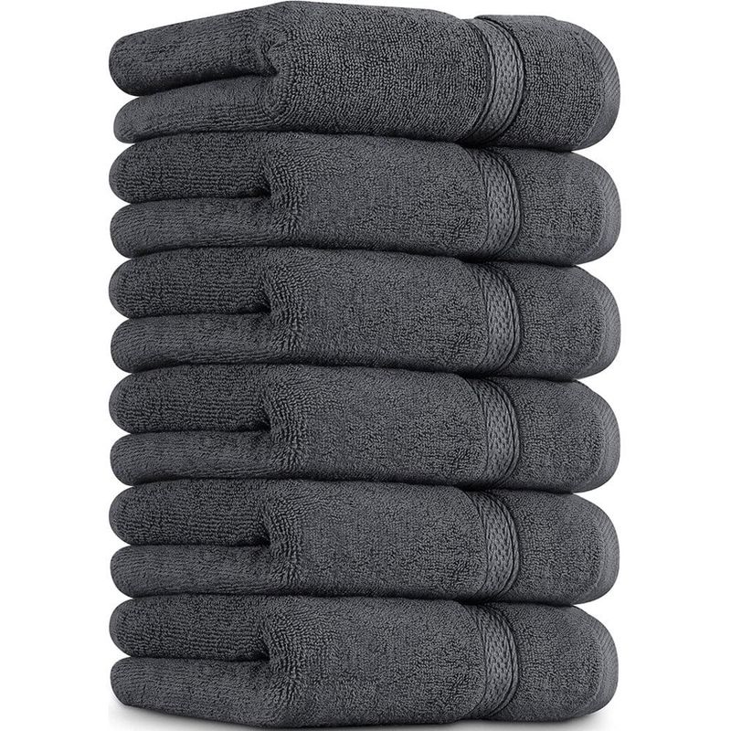conjunto utopia towels 6 toalhas 40x71cm cinza a-mbi
