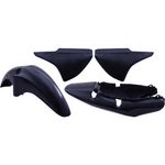 kit carenagem wester 5 peças moto titan 150 2004 a 2008 preto (mp)