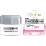 creme facial anti-marcas glycolic bright fps 30 49g l'oréal