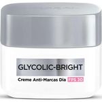 creme facial anti-marcas glycolic bright fps 30 49g l'oréal