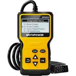 scanner obd2 para carros motopower amarelo a-mbi