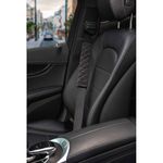capa de cinto de segurança amooca para carro/mochila 2 peças preto a-mbi