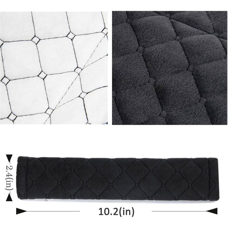 capa de cinto de segurança amooca para carro/mochila 2 peças preto a-mbi