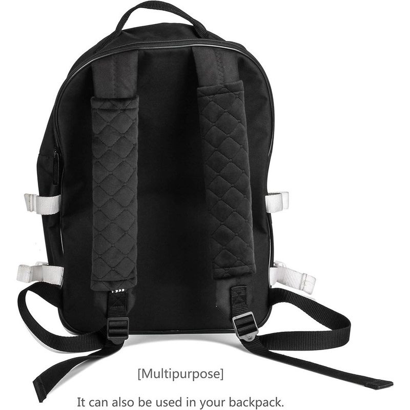 capa de cinto de segurança amooca para carro/mochila 2 peças preto a-mbi