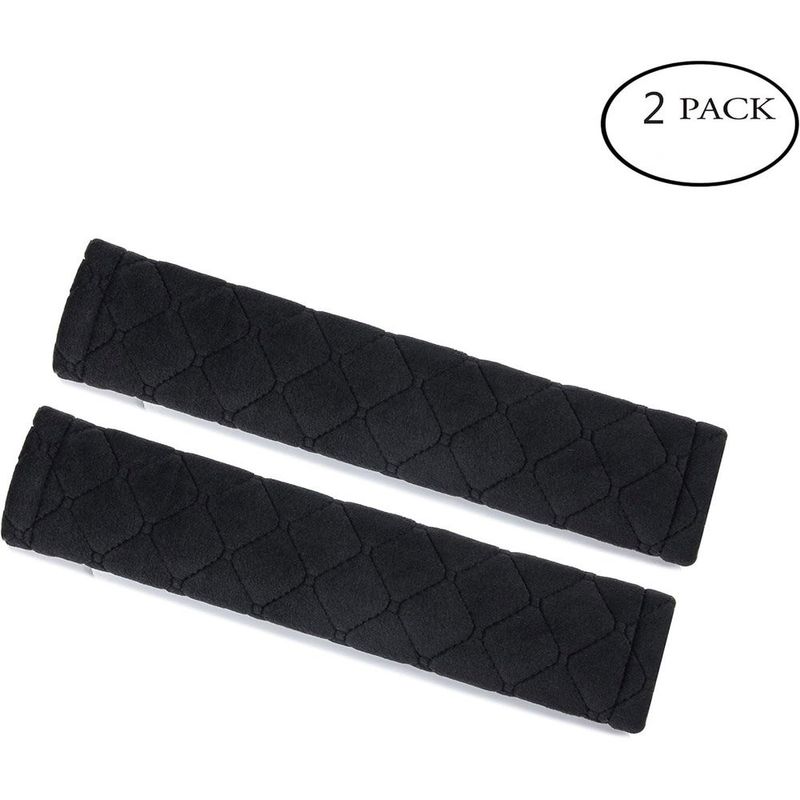 capa de cinto de segurança amooca para carro/mochila 2 peças preto a-mbi