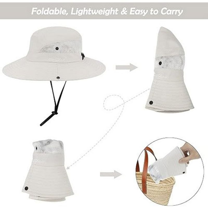 chapéu de proteção solar inogih uv bege a-mbi