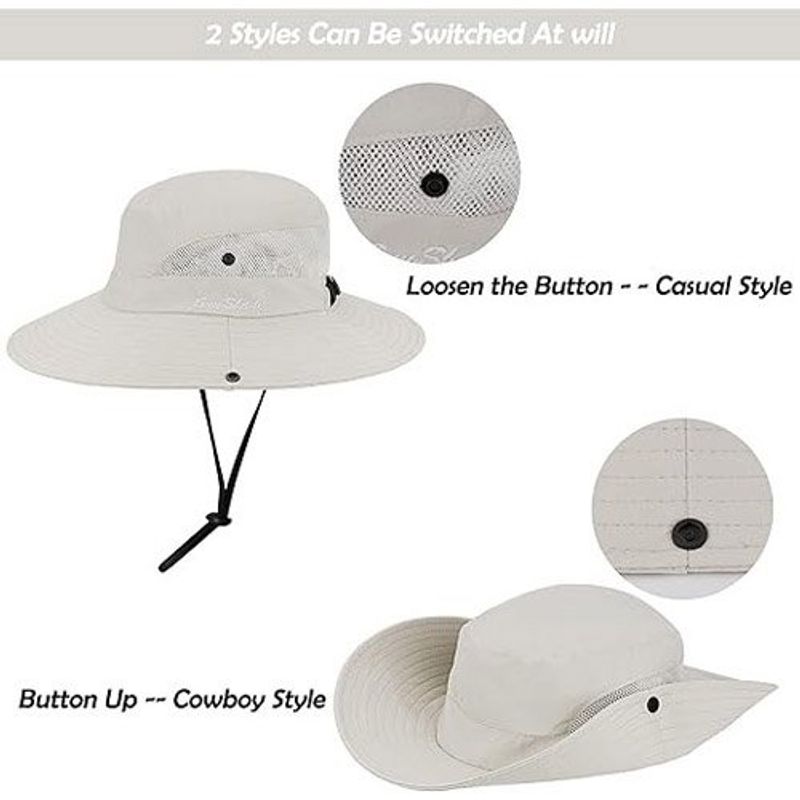 chapéu de proteção solar inogih uv bege a-mbi