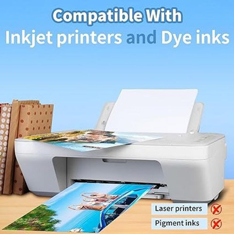 papel fotográfico reastar 8,5x11,36 polegadas branco a-mbi