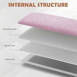 cabeceira estofada ifnow 25x61cm com 9 painéis rosa a-mbi