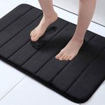 tapete de banheiro buganda 61x40cm preto a-mbi