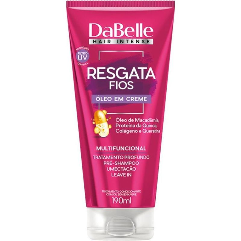 óleo em creme dabelle resgata fios 190ml dabelle