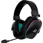 headset gamer plus atis pro sem fio multiplataforma rgb preto