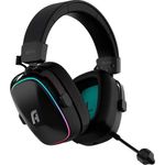 headset gamer plus atis pro sem fio multiplataforma rgb preto