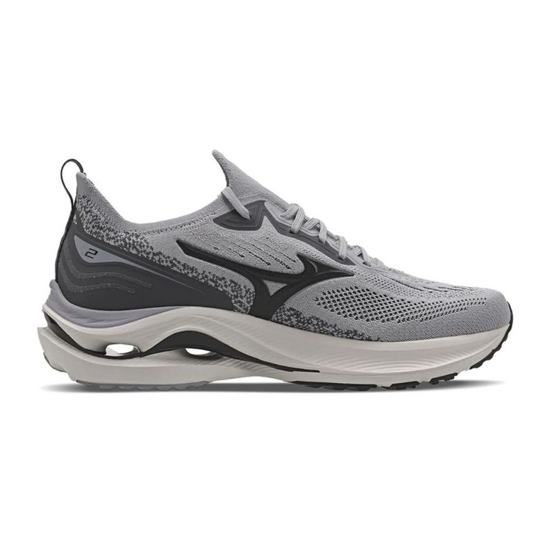Tênis Masculino N°42 Mizuno Wave Zest 2 Cinza (MP)