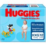 fralda infantil tripla proteção jumbinho tamanho xxg 12 unidades huggies