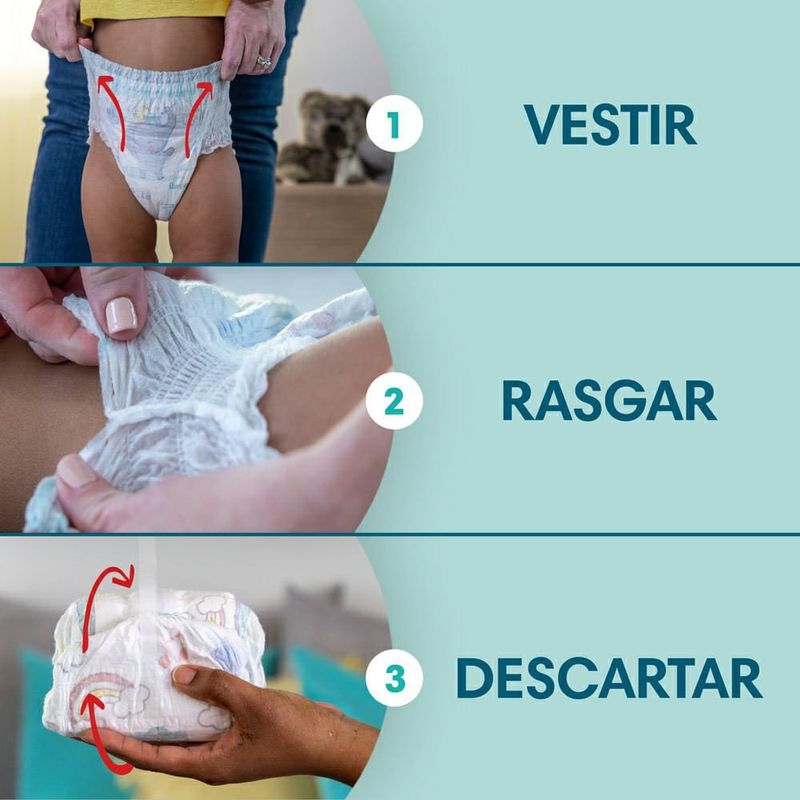 fralda infantil roupinha premium care pants tamanho xxxg 54 unidades pampers