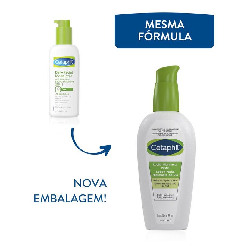 loção hidratante facial cetaphil 88ml