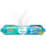 lenço umedecido pampers splash baby shark simply clean com 48 unidades
