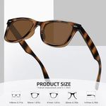 óculos de sol meetsun uv marrom a-mbi