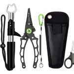 conjunto alicates de pesca 5 unidades genibaby preto a-mbi