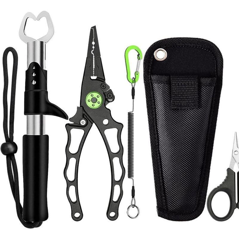 conjunto alicates de pesca 5 unidades genibaby preto a-mbi