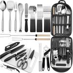 conjunto de utensílios para cozinha 27 peças freehiker preto a-mbi