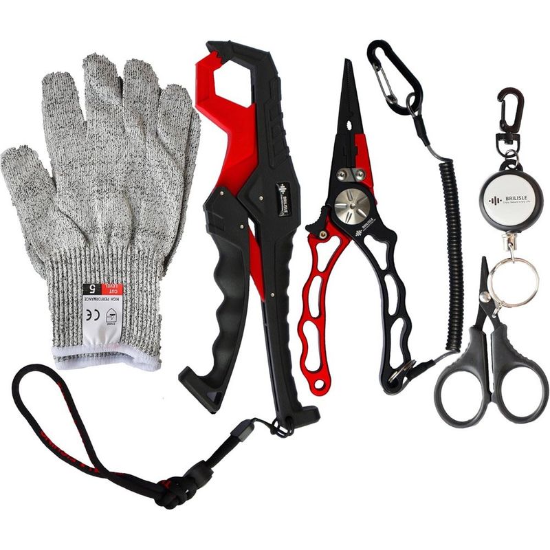alicate brilisle pesca 4 peças vermelho a-mbi