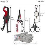 alicate brilisle pesca 4 peças vermelho a-mbi