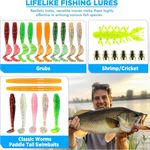 kit iscas para pesca plusinno com 137 peças colorido a-bi