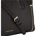 bolsa calvin klein novelty preto e dourado a-mbi