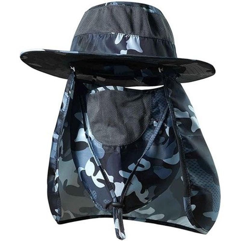 chapéu para atividades ao ar livre koolsloy fps50 camuflagem azul a-mbi