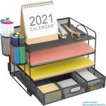 organizador de mesa marbrasse com 4 andares preto a-mbi