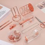 conjunto de suprimentos eoout para mesa de escritório rose a-mbi