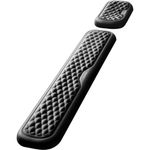 apoio de pulso para teclado vaydeer com descanso de palma preto a-mbi