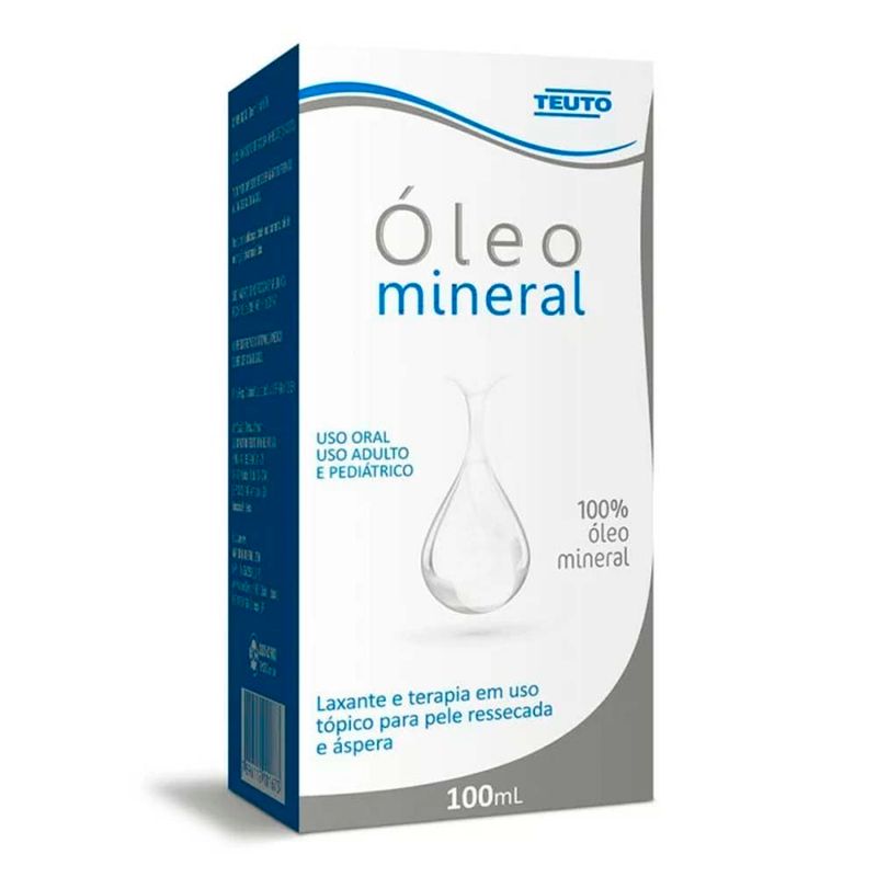 óleo mineral 100% 100ml teuto